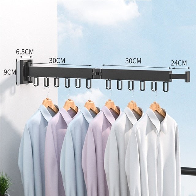 Retractable Wall Drying Rack With Foldable Design For Indoor And Outdoor Use - Image 10