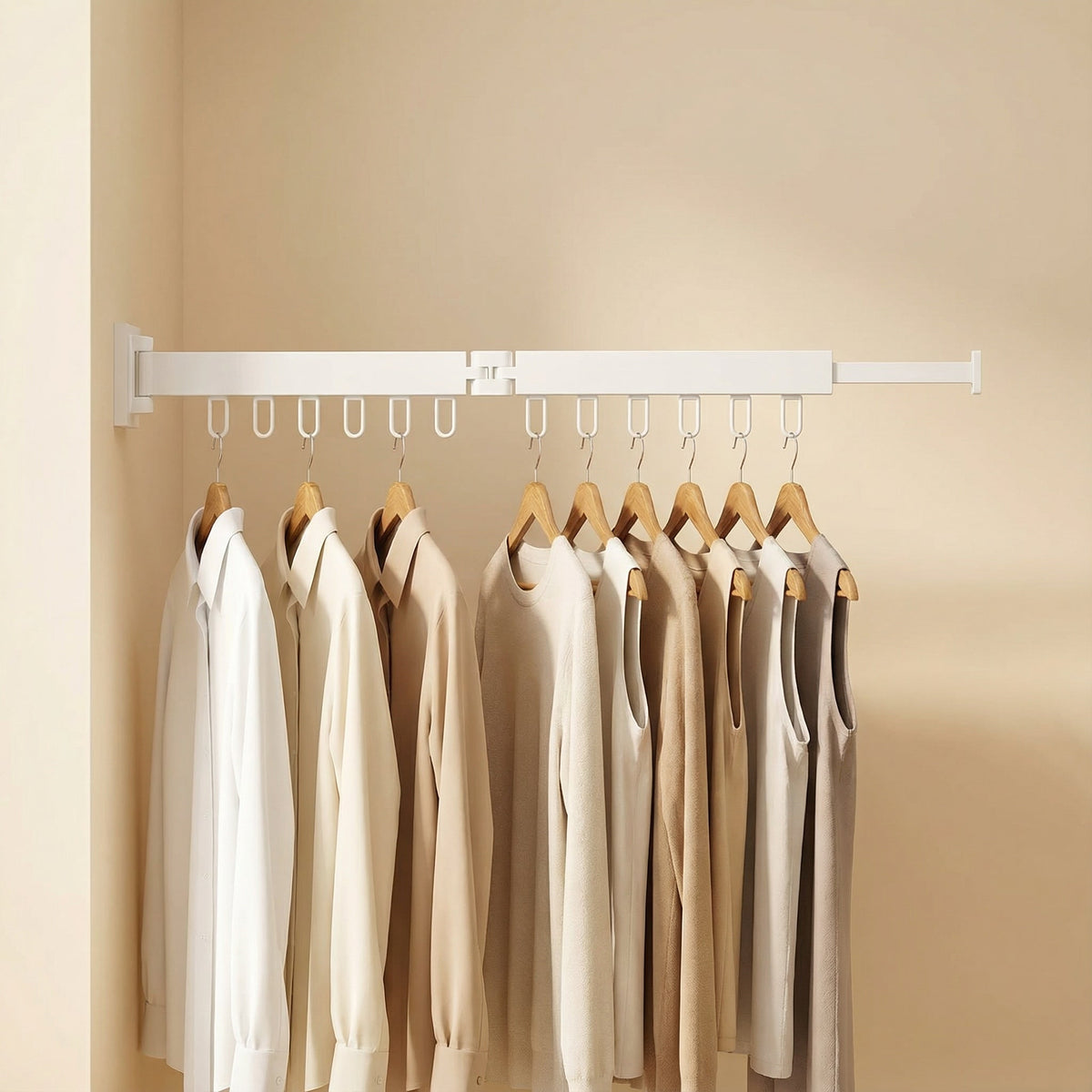 Retractable Wall Drying Rack With Foldable Design For Indoor And Outdoor Use - Image 17