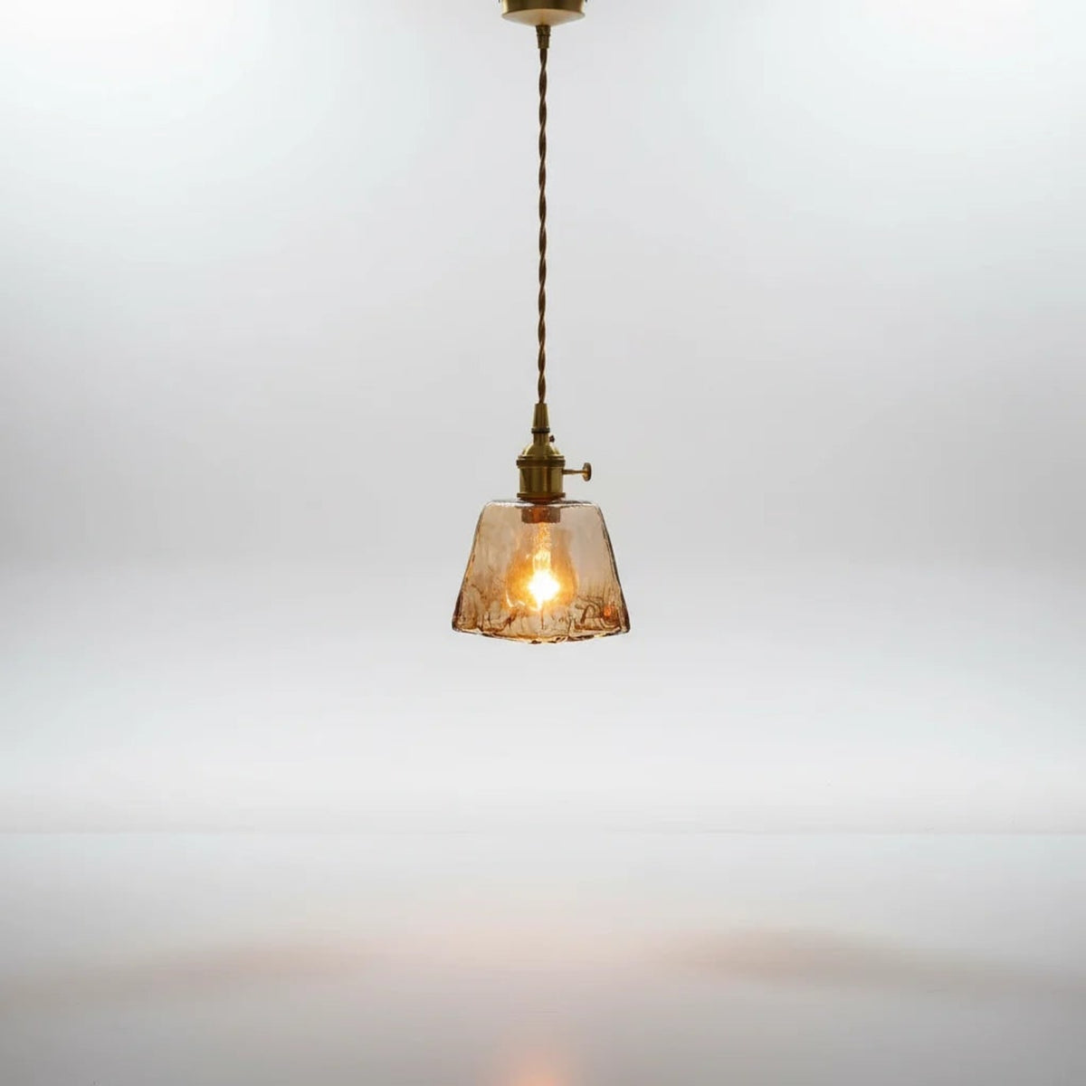 Retro Glass Pendant Light With Adjustable Height - Image 5