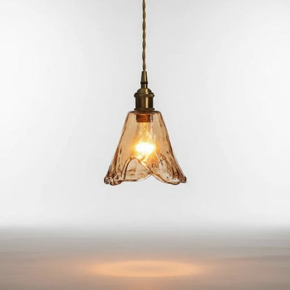 Retro Glass Pendant Light With Adjustable Height - Image 6