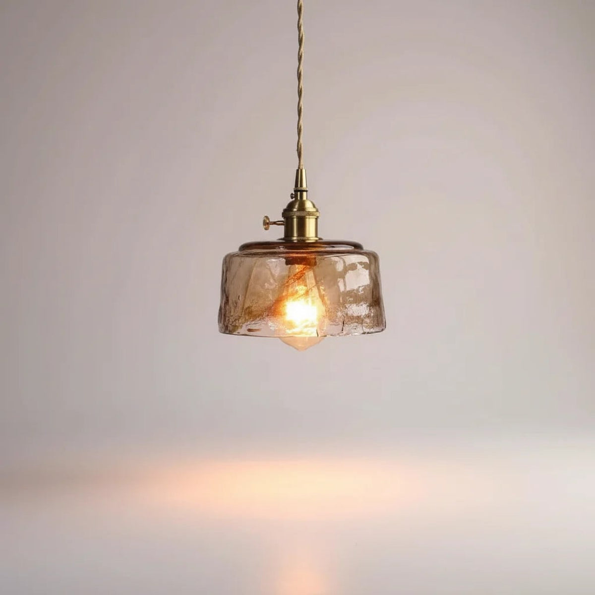 Retro Glass Pendant Light With Adjustable Height - Image 7