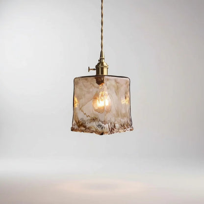 Retro Glass Pendant Light With Adjustable Height - Image 8