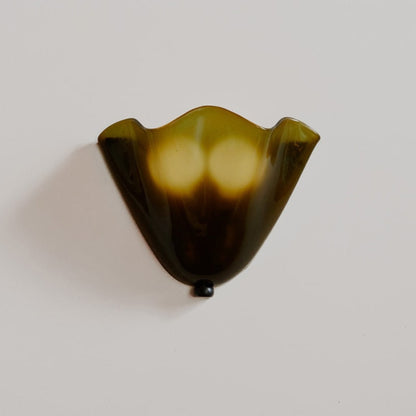 Retro Shell-Shaped Glass Wall Lamp - Image 1