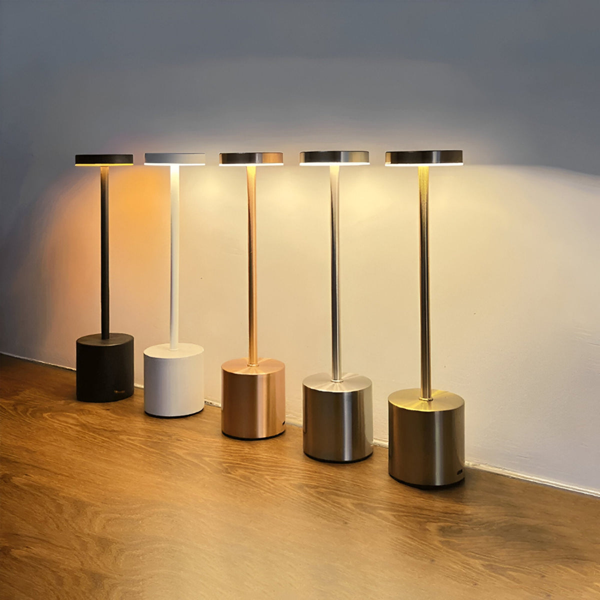 Retro Table Lamp With Touch Dimming And Wireless Rechargeable - Image 1