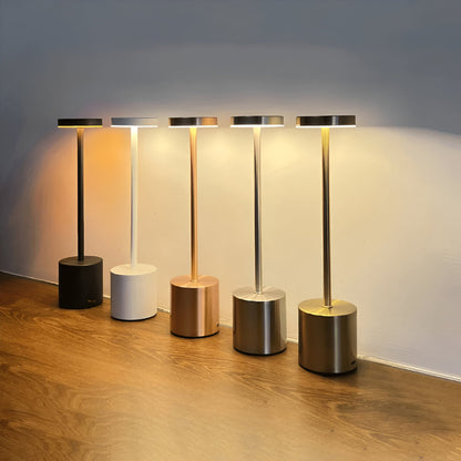 Retro Table Lamp With Touch Dimming And Wireless Rechargeable - Image 1