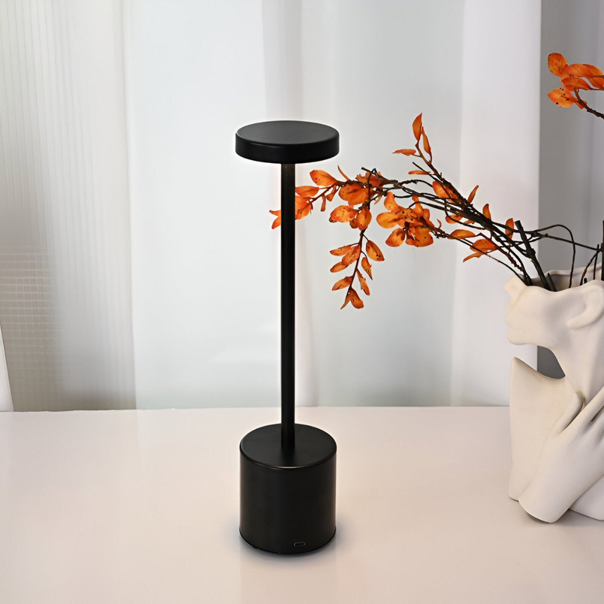 Retro Table Lamp With Touch Dimming And Wireless Rechargeable - Image 3