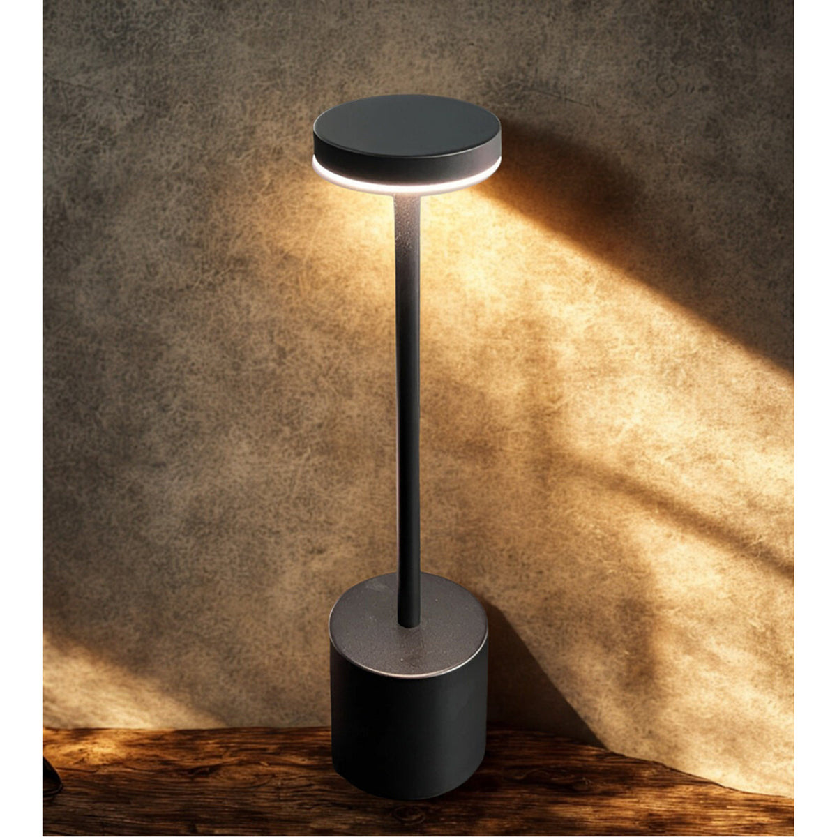 Retro Table Lamp With Touch Dimming And Wireless Rechargeable - Image 5