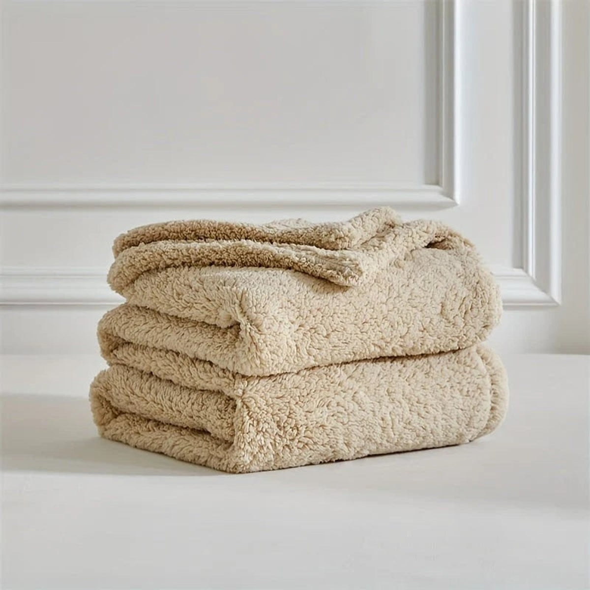 Reversible Ultra-Soft Sherpa Fleece Blanket For Warmth - Image 6