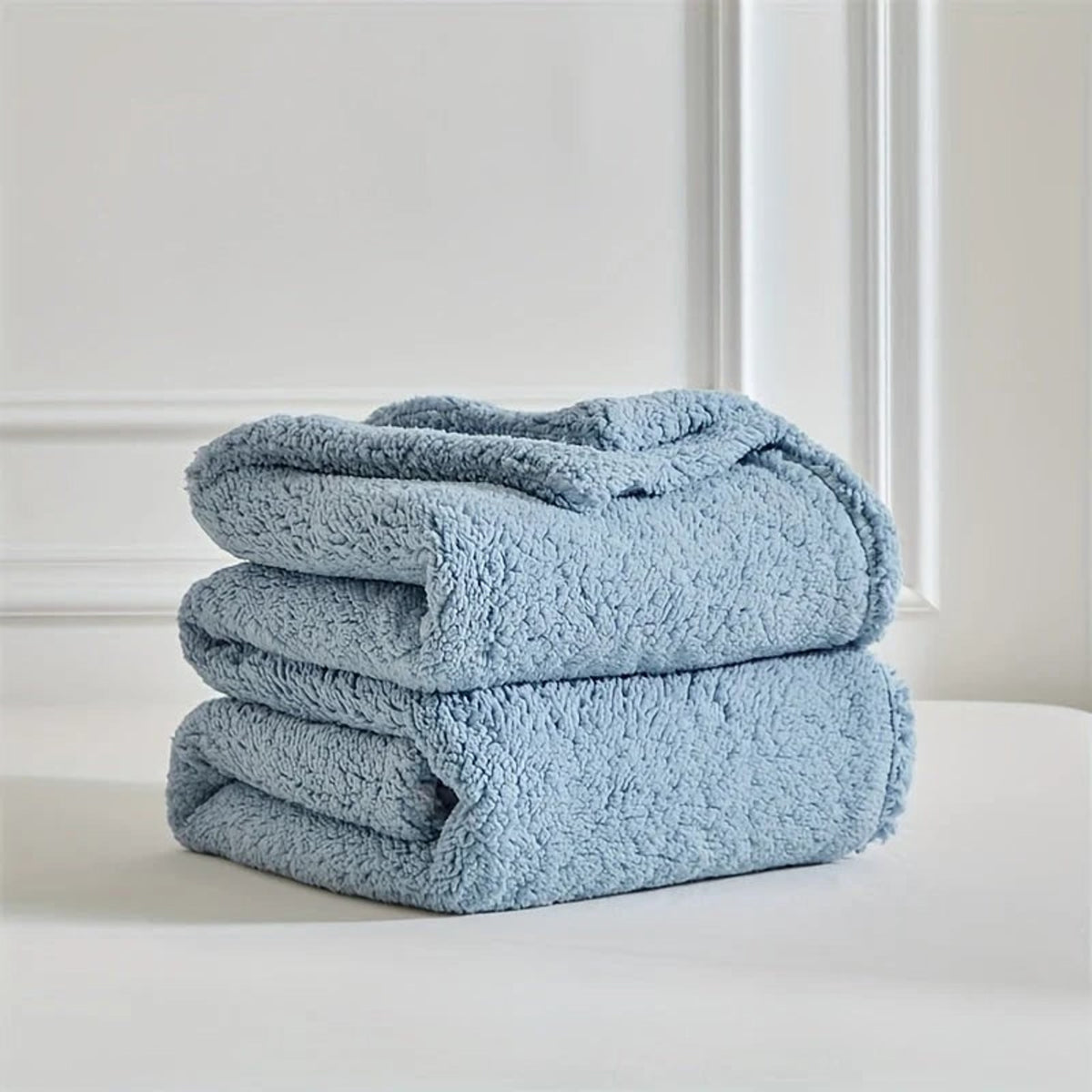 Reversible Ultra-Soft Sherpa Fleece Blanket For Warmth - Image 8