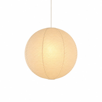Rice Paper Spherical Pendant Light With Soft Ambient Glow - Image 2