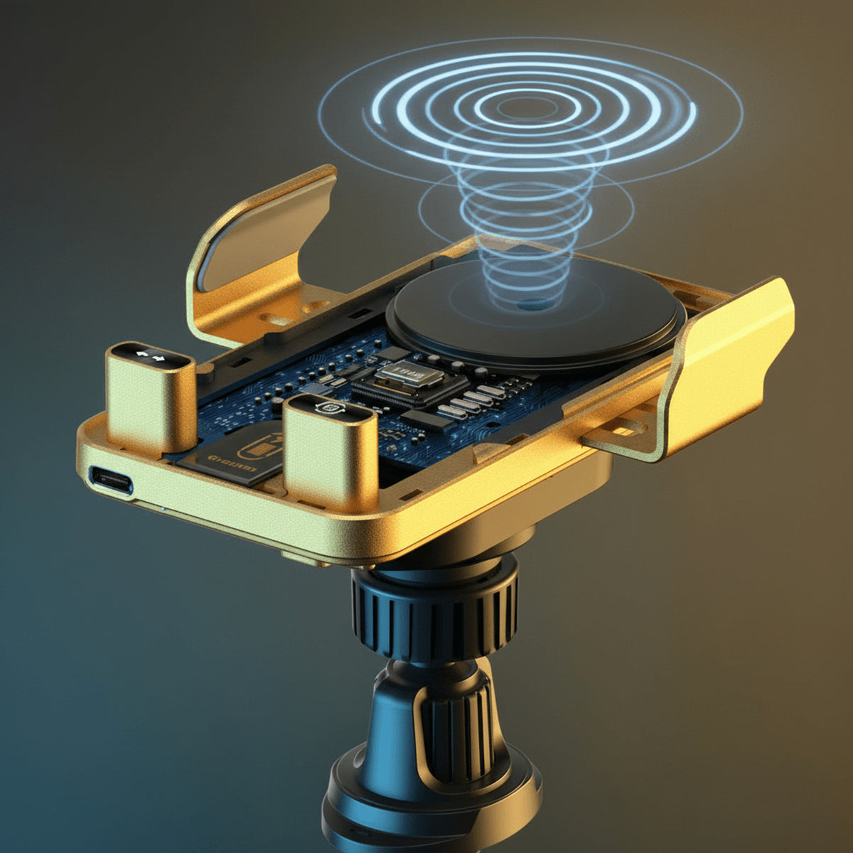 Rotafix Automatically Rotating 2-in-1 Car Phone Holder With Wireless Charger - Image 6
