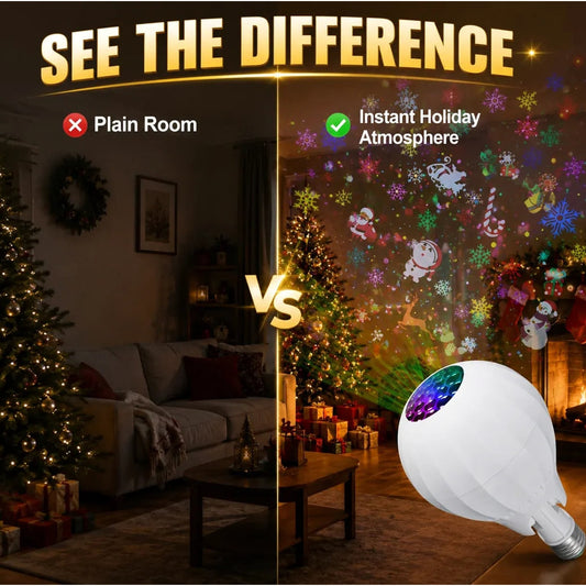 Rotating 16 Patterns Christmas Projector Bulb - Image 9