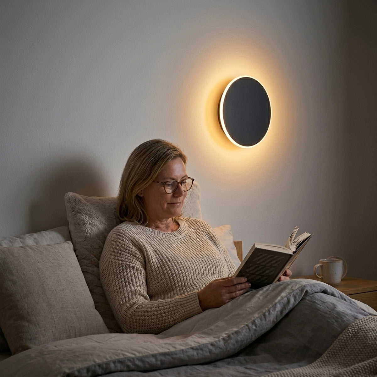 Round Backlit LED Wall Sconce - Image 2