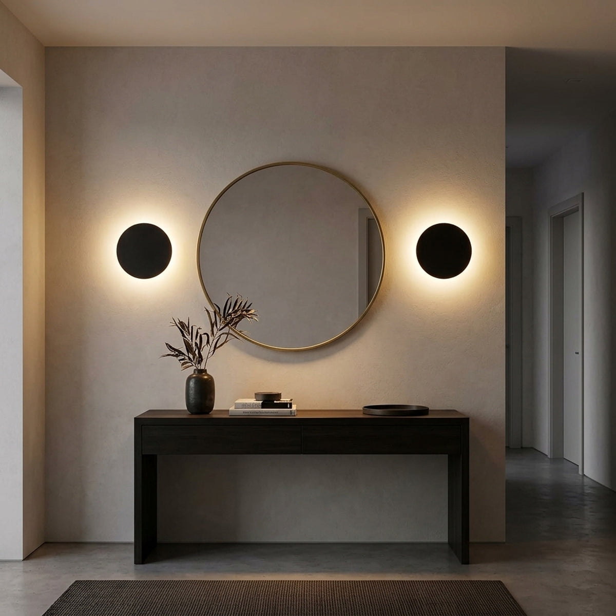 Round Backlit LED Wall Sconce - Image 4