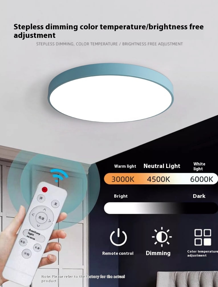 Round Ceiling Light With Remote Control For Simple Living Room - Image 51