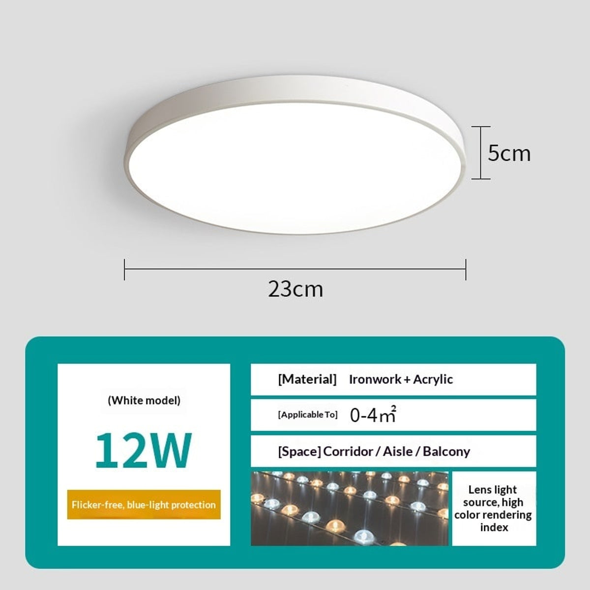 Round Ceiling Light With Remote Control For Simple Living Room - Image 13