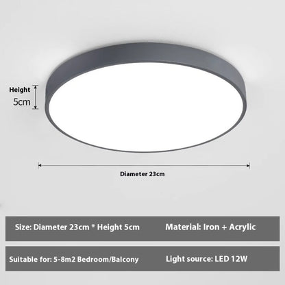 Round Ceiling Light With Remote Control For Simple Living Room - Image 35