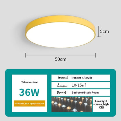Round Ceiling Light With Remote Control For Simple Living Room - Image 12