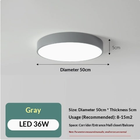 Round Ceiling Light With Wooden Accent - Image 5