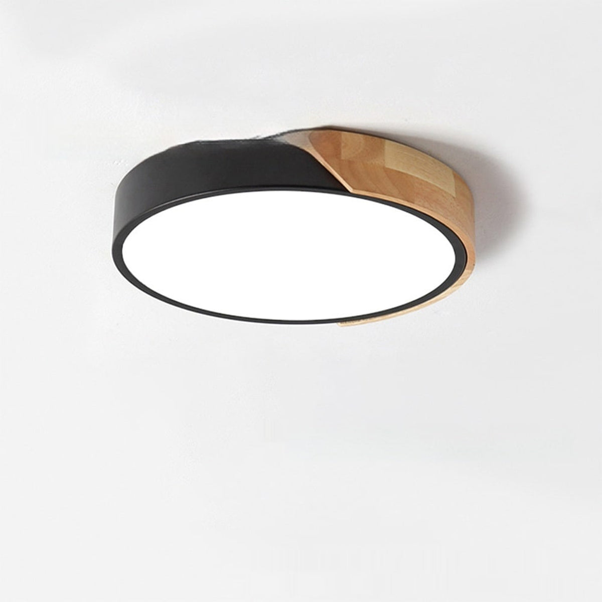 Round Ceiling Light With Wooden Accent - Image 8