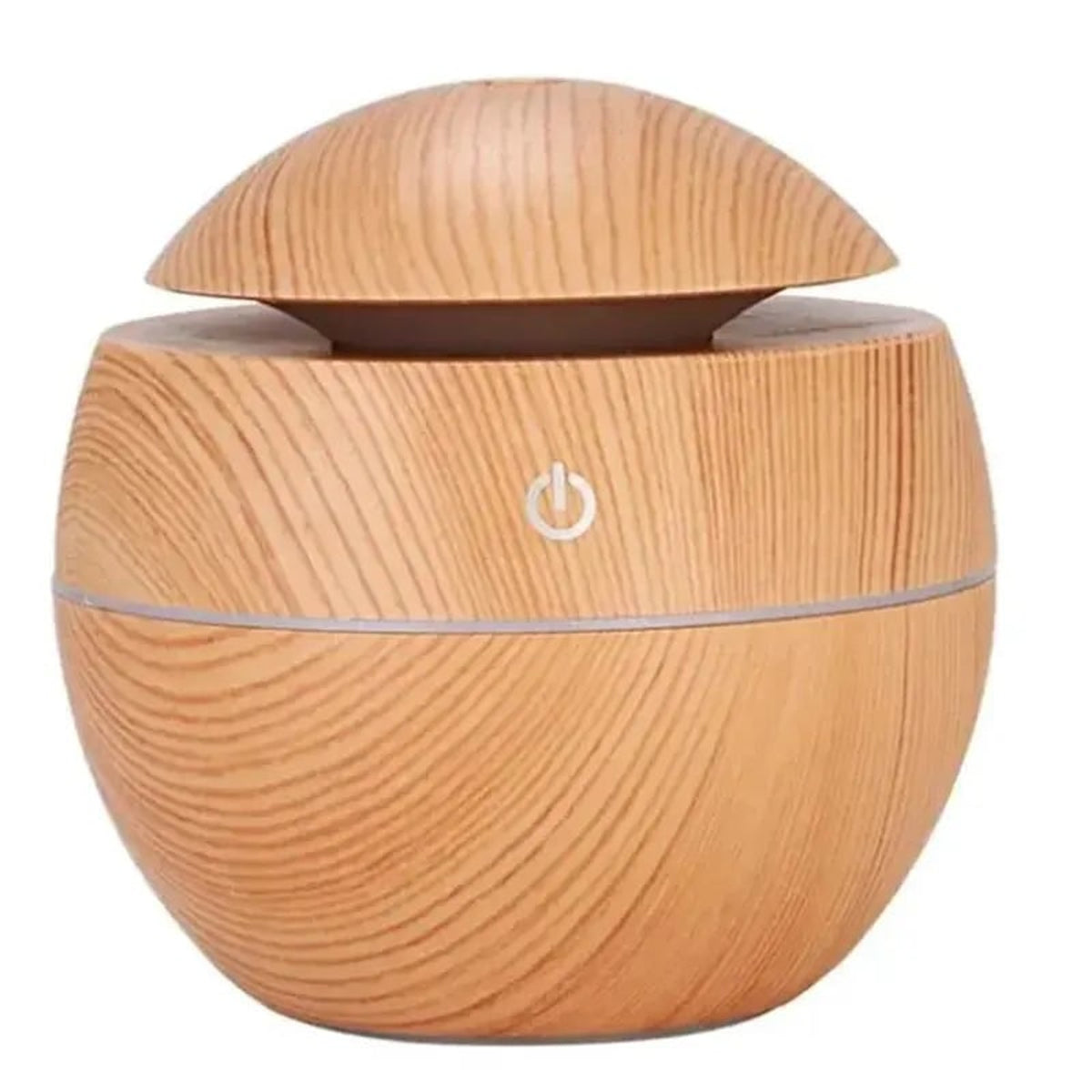 Round Wooden Humidifier With LED Light And USB Power - Image 6