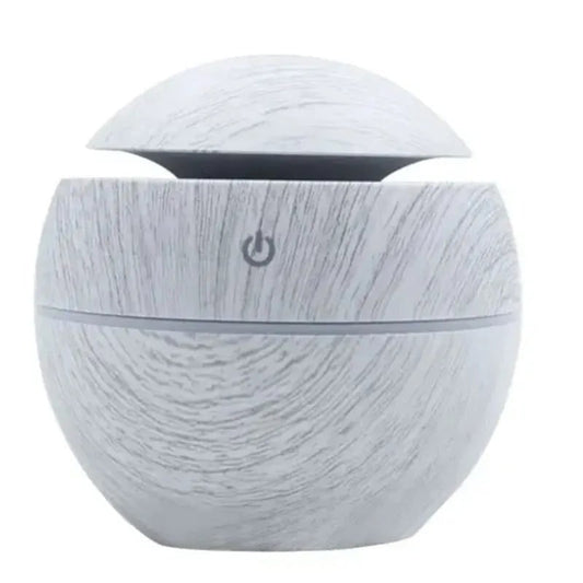 Round Wooden Humidifier With LED Light And USB Power - Image 7