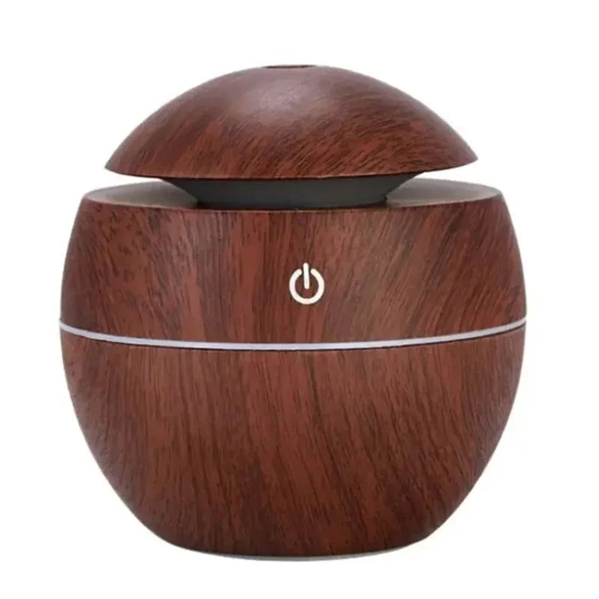 Round Wooden Humidifier With LED Light And USB Power - Image 8