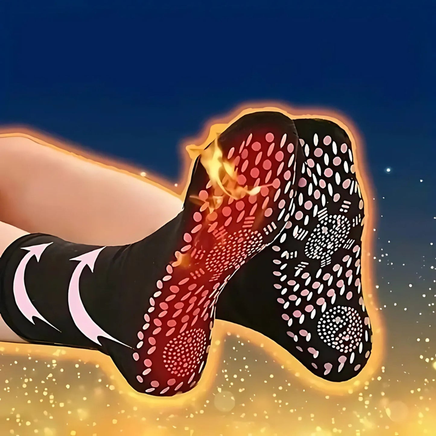 Self Heating Socks With Non-slip Grip Soles And Thermal Insulation For Warm Indoor Comfort - Image 1