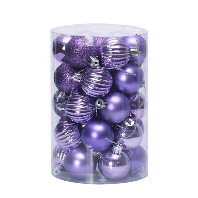 Set Cylindrical Christmas Ball Ornaments - Image 12