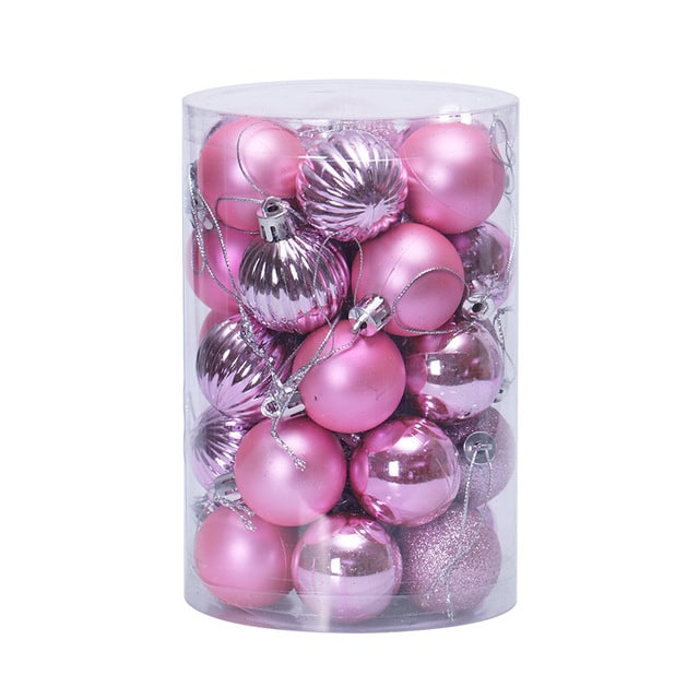 Set Cylindrical Christmas Ball Ornaments - Image 17