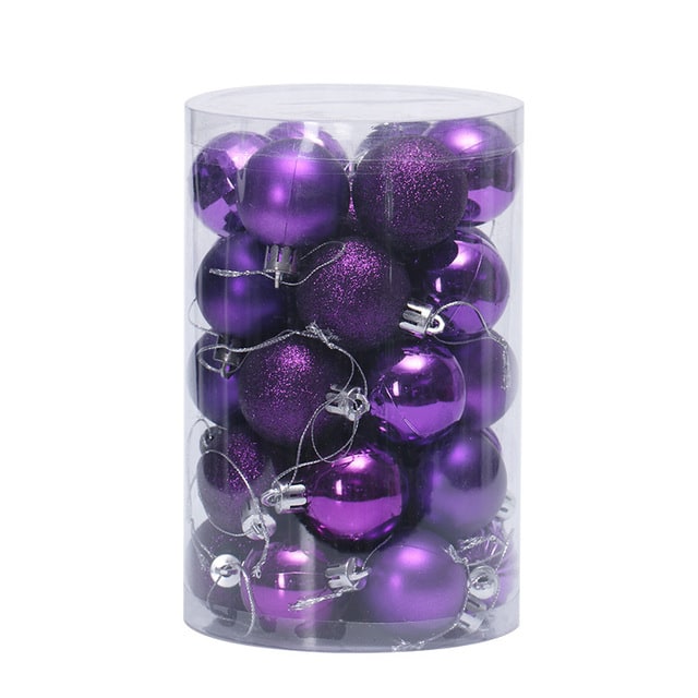 Set Cylindrical Christmas Ball Ornaments - Image 3