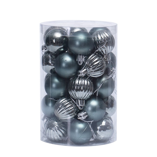 Set Cylindrical Christmas Ball Ornaments - Image 6