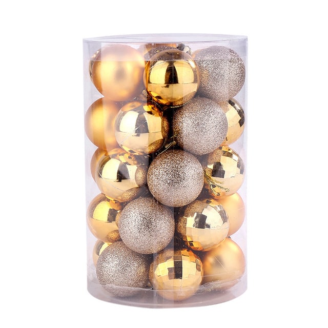 Set Cylindrical Christmas Ball Ornaments - Image 7