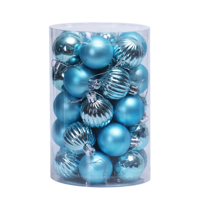 Set Cylindrical Christmas Ball Ornaments - Image 9