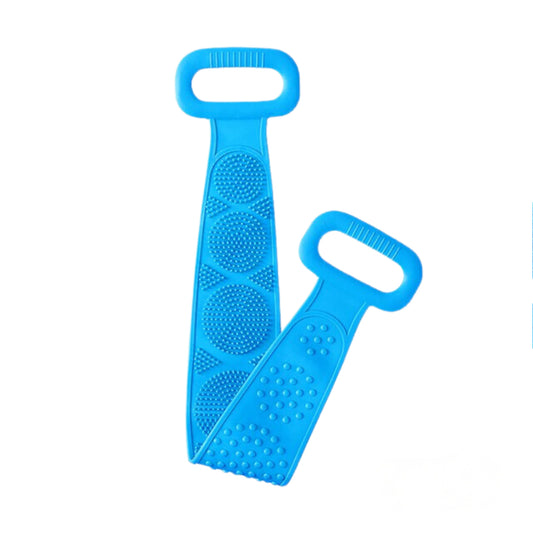 Silicone Body Scrubber With Dual-Sided Exfoliating Surface And Stretch Handle For Shower Use - Image 5