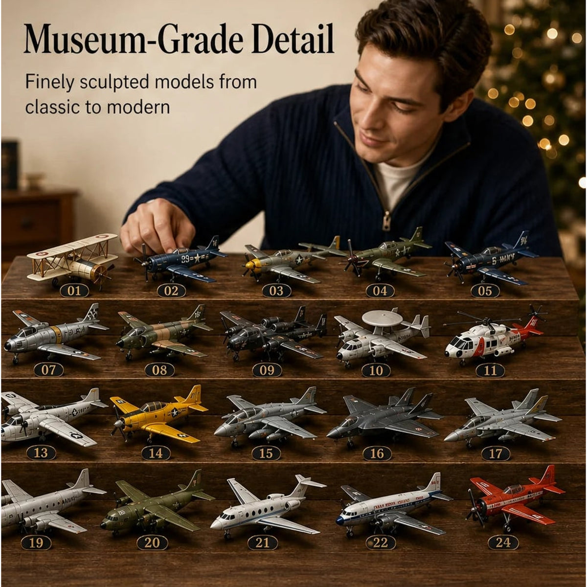 Skywick Christmas Advent Calendar With 24 Collectible Aircraft - Image 8