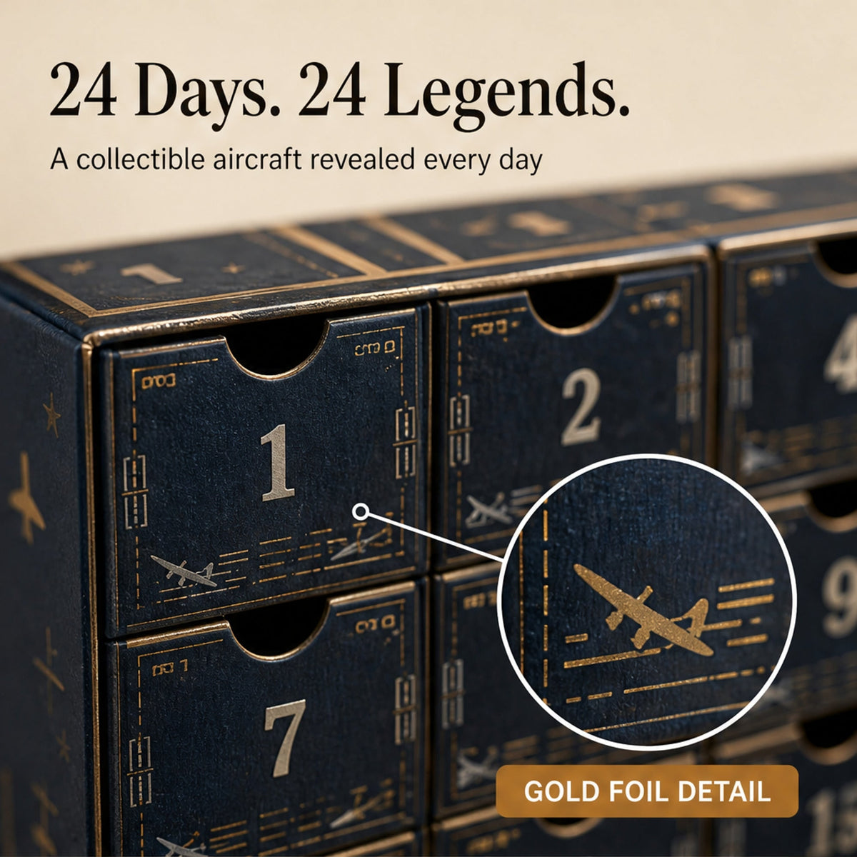 Skywick Christmas Advent Calendar With Collectible Aircraft 24 Days Of Aviation Legends - Image 5