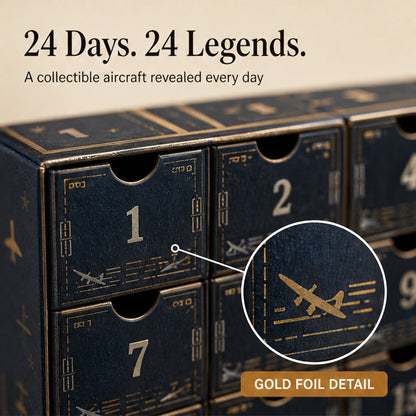 Skywick Christmas Advent Calendar With Collectible Aircraft 24 Days Of Aviation Legends - Image 5
