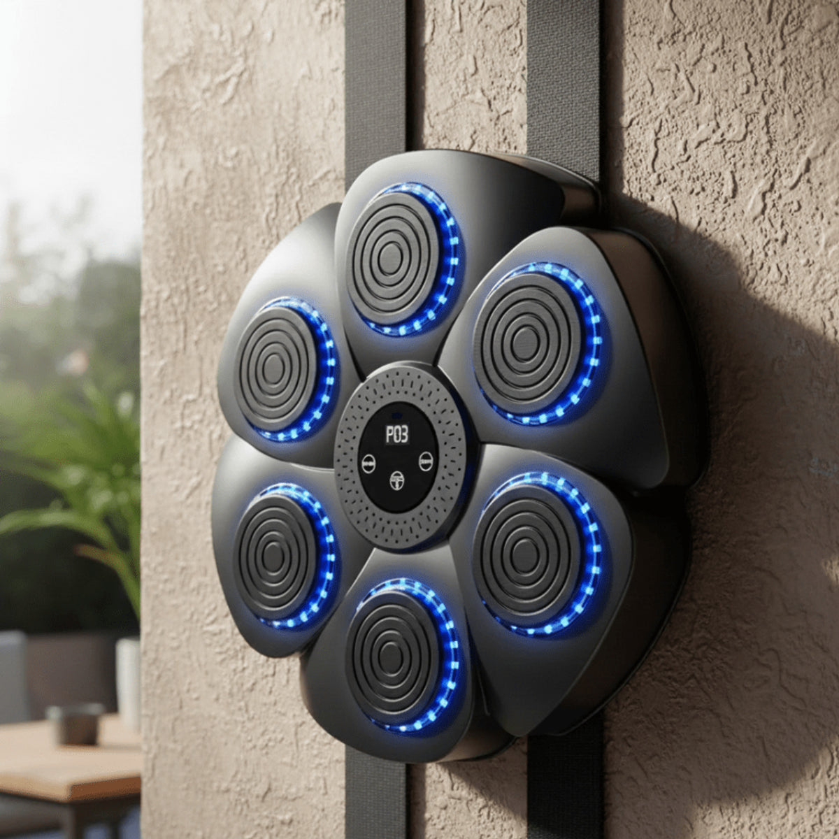 Smart Boxing Machine With Bluetooth Music And LED Lights For Interactive Training - Image 1