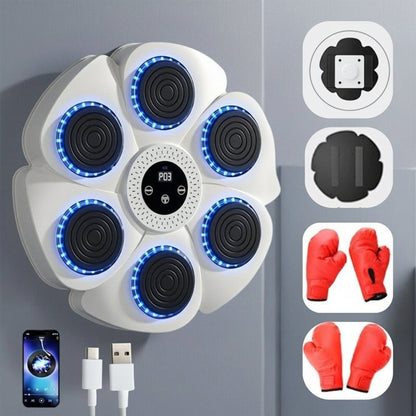 Smart Boxing Machine With Bluetooth Music And LED Lights For Interactive Training - Image 4