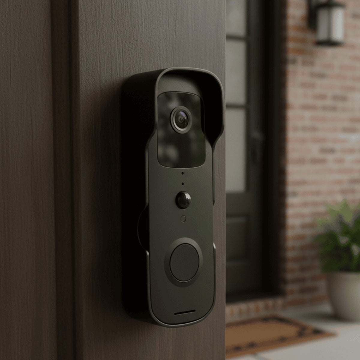 Smart Video Doorbell Camera With 1080p HD And Wide-Angle Lens For Home Security - Image 1