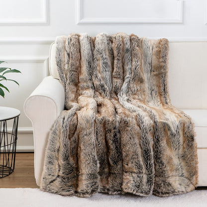 Soft Faux Fur Throw Blanket - Image 2