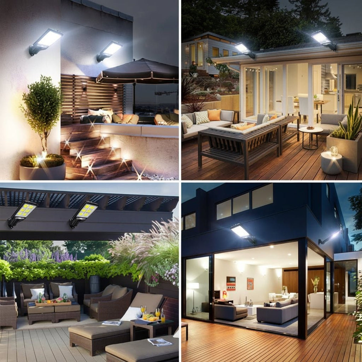 Solar LED Floodlight With Motion Sensor Weatherproof Security Light - Image 13