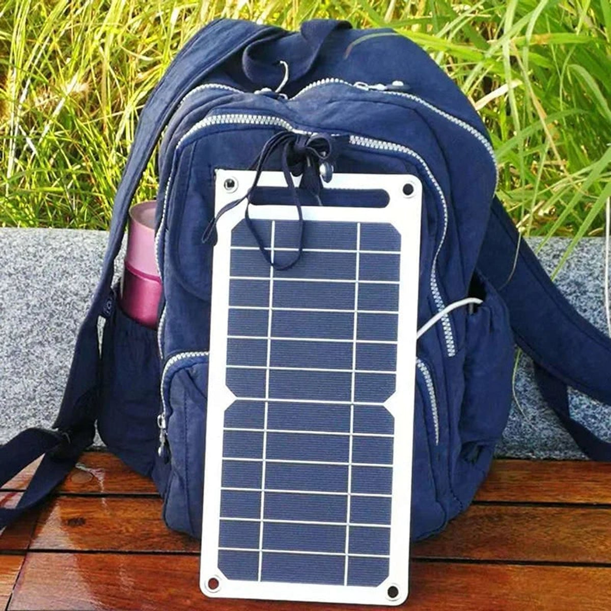 Solar Panel Charger With Portable USB Battery Waterproof Design - Image 1