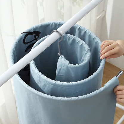 Spiral Drying Rack Metal Laundry Clothes Hanger For Blankets Sheets Large Items - Image 2