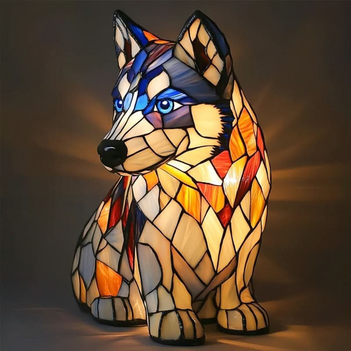Stained Glass Dog LED Night Light - Image 16