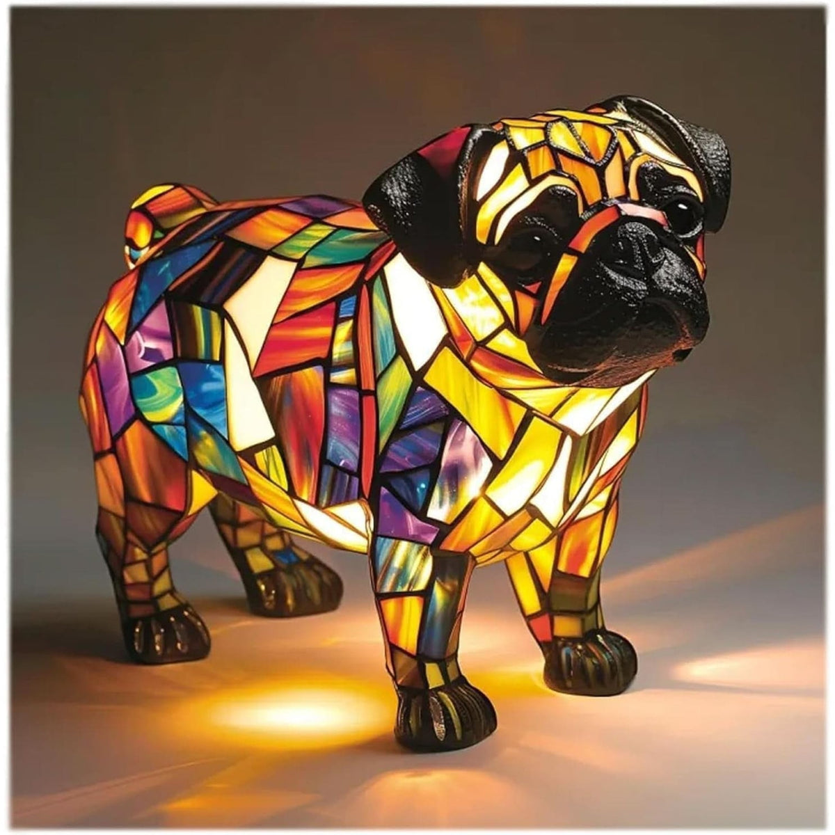 Stained Glass Dog LED Night Light - Image 19