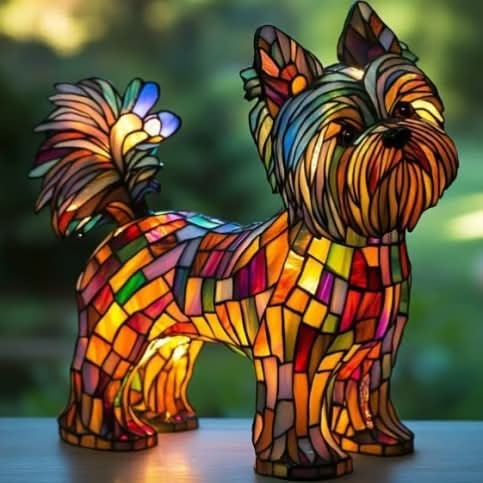 Stained Glass Dog LED Night Light - Image 20