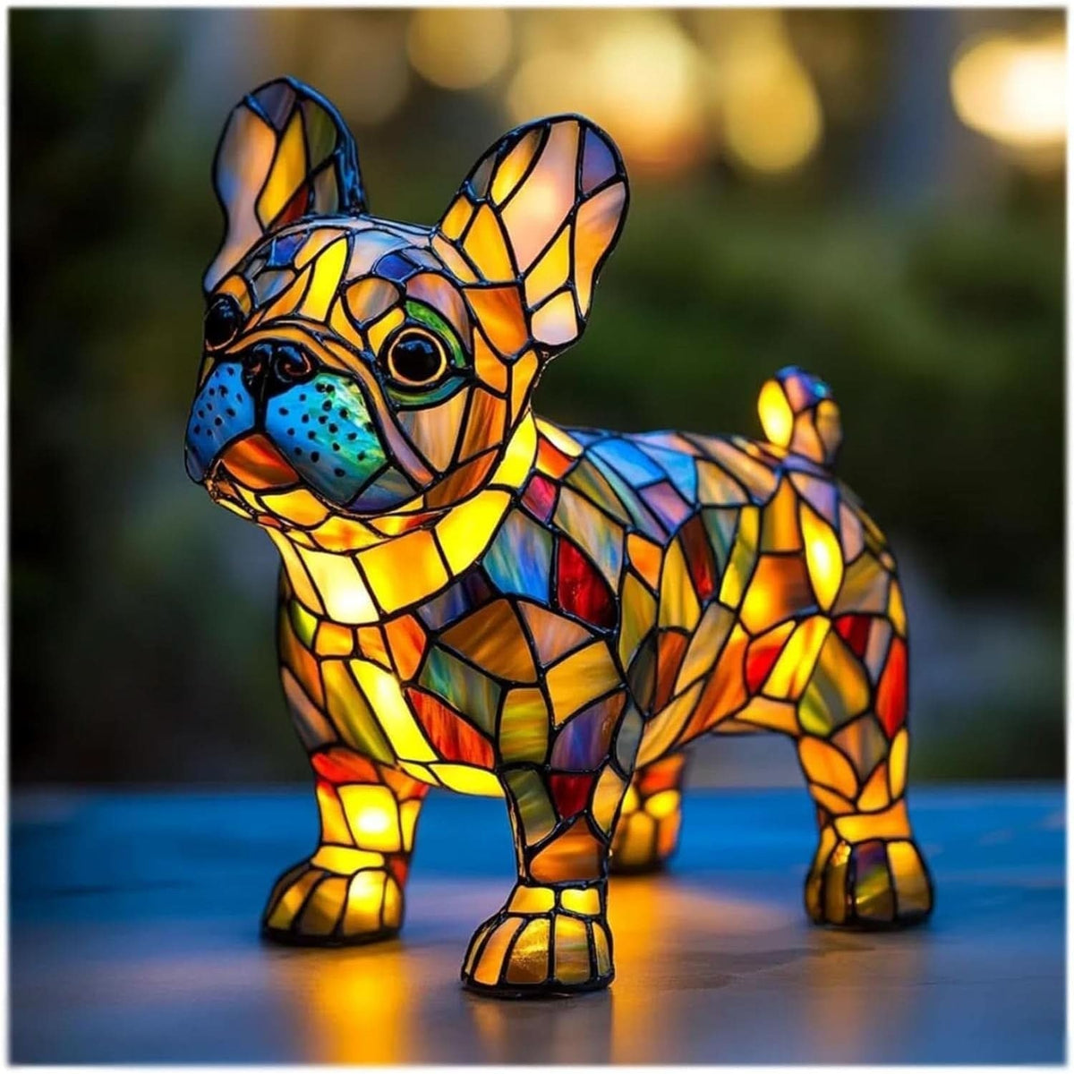 Stained Glass Dog LED Night Light - Image 23