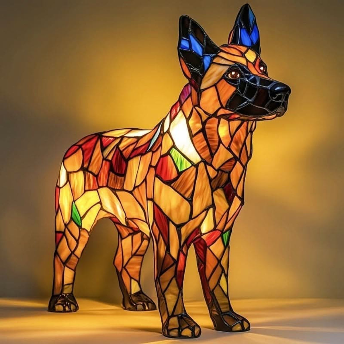 Stained Glass Dog LED Night Light - Image 24